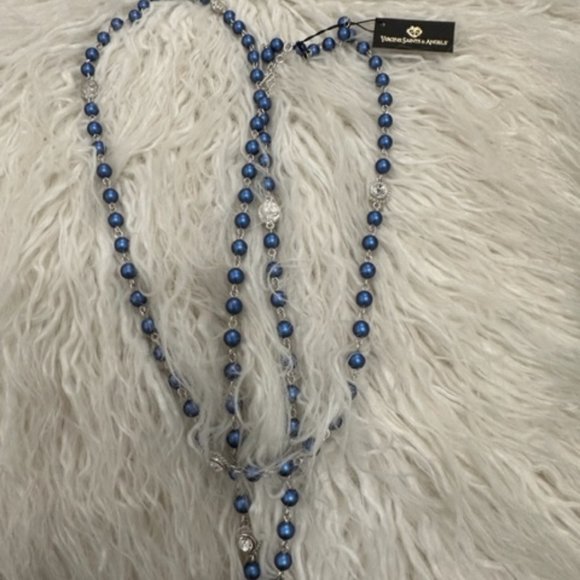 🆕  VSA - VIRGINS SAINTS & ANGELS LAPIS NECKLACE - Picture 1 of 2